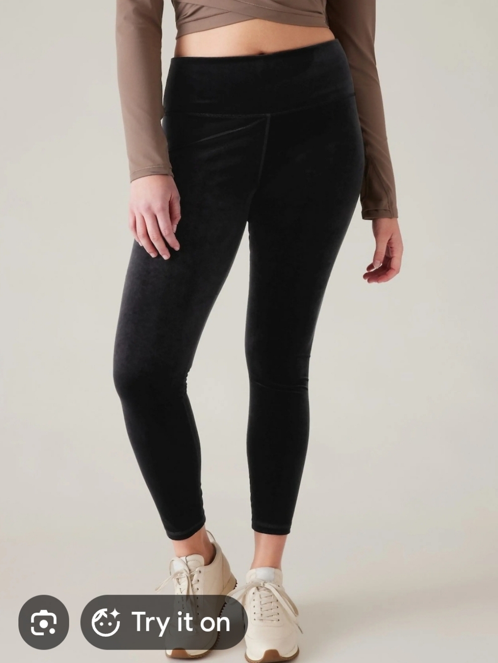 Athleta Elation Velvet‎ Tight Leggings Size S